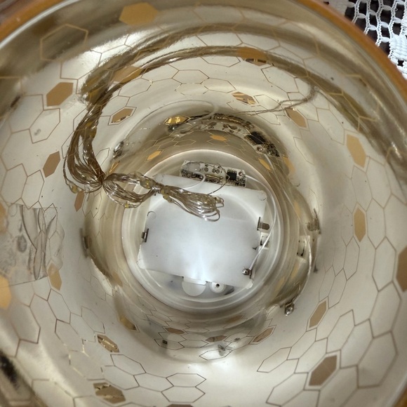 Overjoyed Boutique Day at the Spa Candle and Gold Bee Lantern - Picture 8 of 10